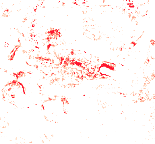 Satellite change detection across Pilbara iron ore mines between 2019 and 2024 — new disturbance and pit growth highlighted